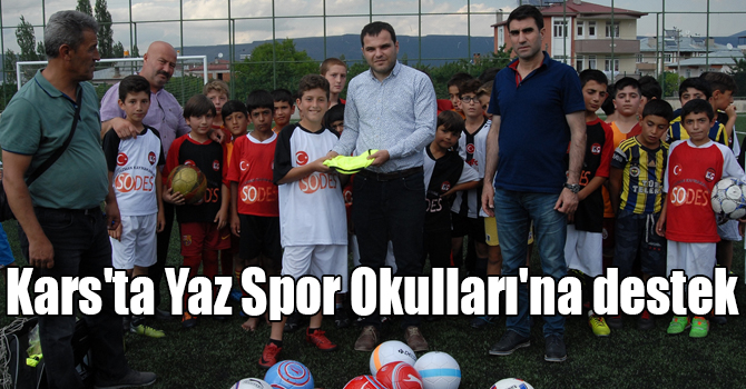 Kars'ta Yaz Spor Okulları'na destek