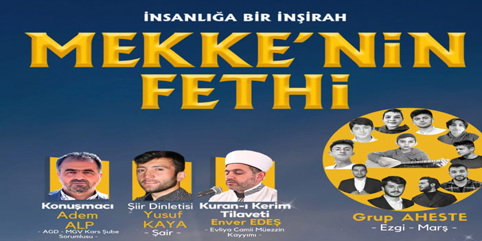 Kars'ta Mekke'nin Fethi programı