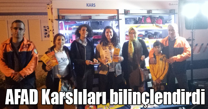 AFAD Karslıları bilinçlendirdi