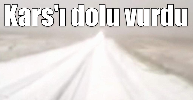 Kars'ı dolu vurdu