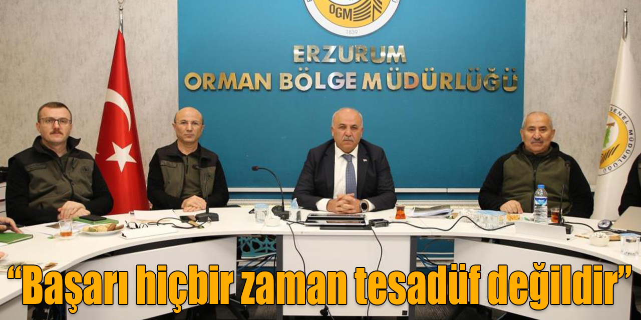 Erzurum Orman Bölge Müdürlüğü 2022 yılı faaliyetleri ile 2023 yılı program ve hedefleri değerlendirildi