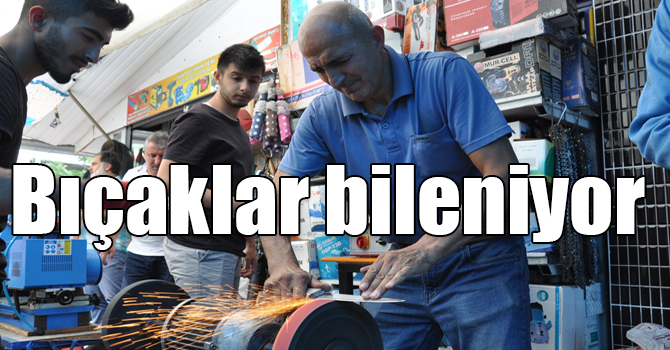 Kars’ta Bayram öncesi bıçaklar bileniyor