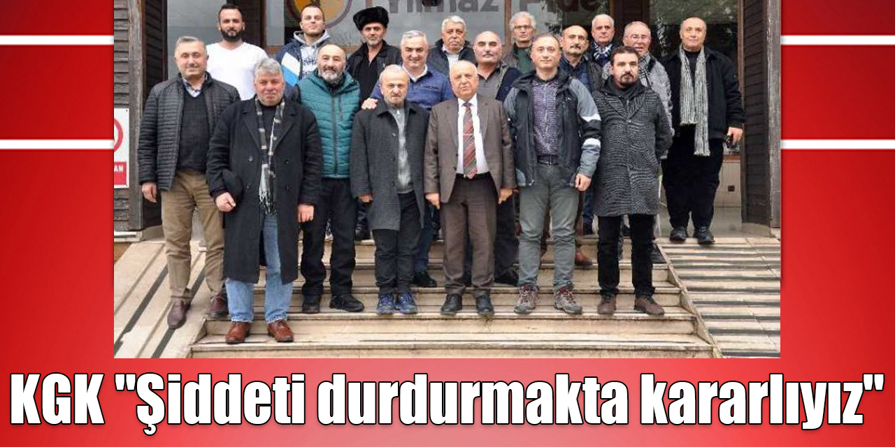 KGK "Şiddeti durdurmakta kararlıyız"