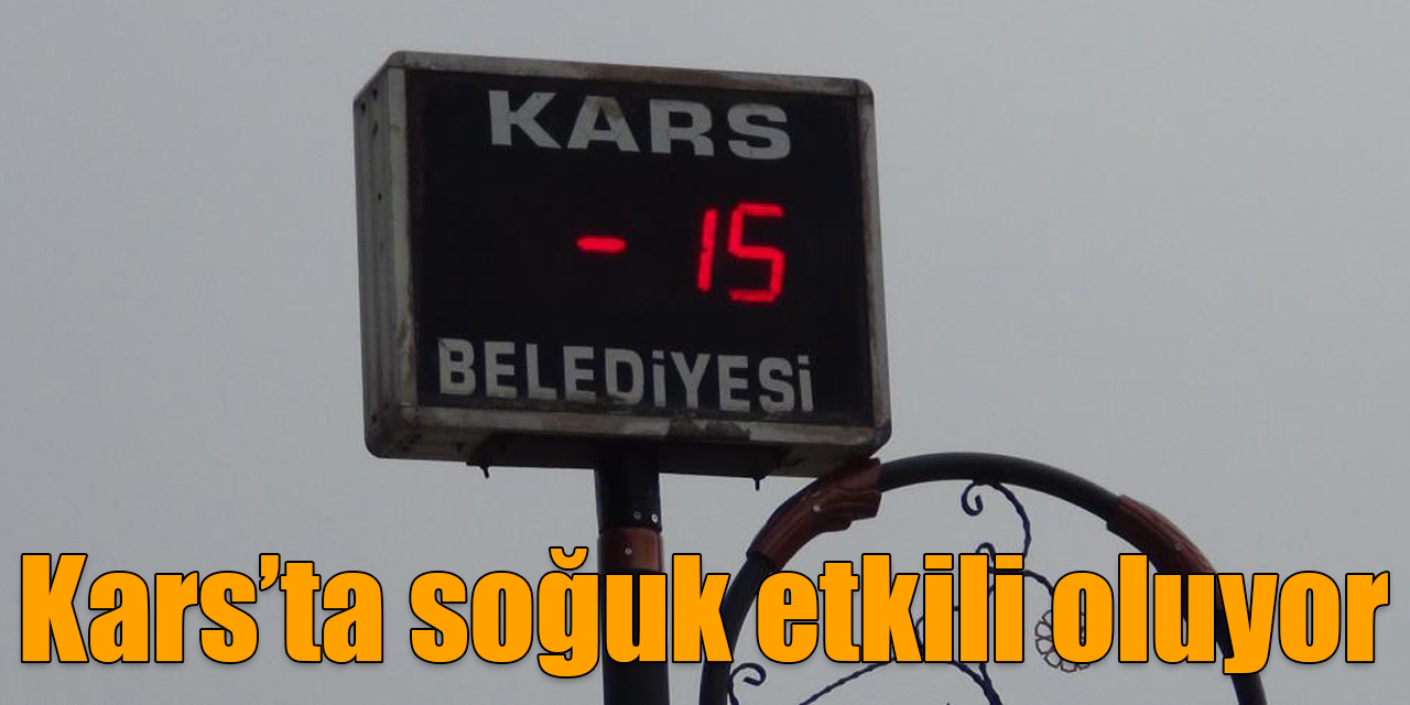 Kars’ta soğuk etkili oluyor