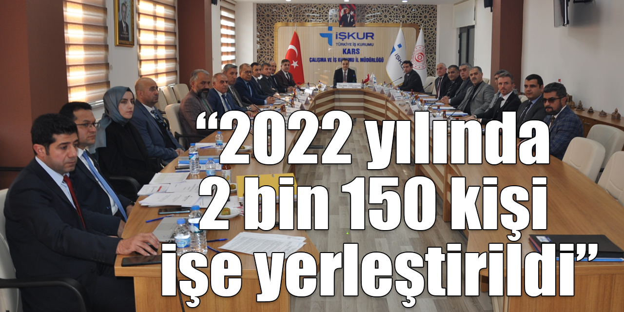 Vali Öksüz; “2022 yılında 2 bin 150 kişi işe yerleştirildi”