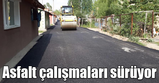 Sarıkamış’ta asfalt çalışmaları sürüyor