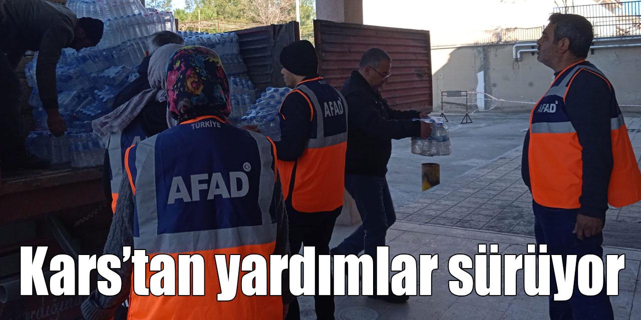 Kars’tan deprem bölgesine yardımlar sürüyor