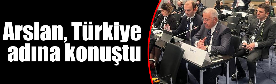 Ahmet Arslan, AGİT PA Genel Kurulunda Türkiye adına konuştu