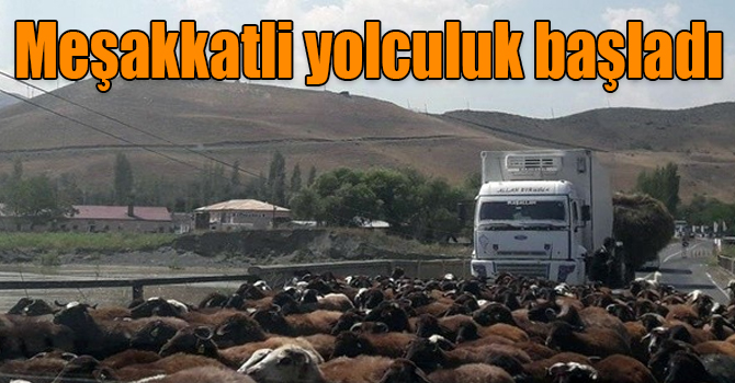 Kars'ta meşakkatli yolculuk başladı