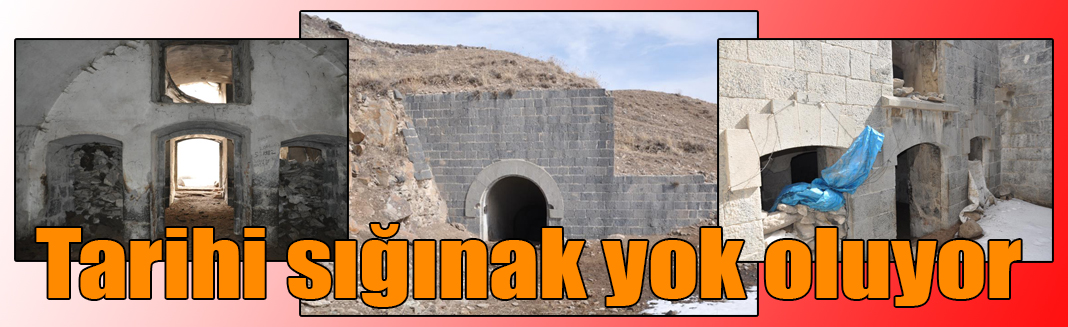 Kars’ta 150 yıllık tarihi sığınak yok oluyor