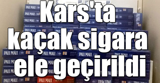 Kars’ta motosikletli sigara kaçakçıları yakayı ele verdi