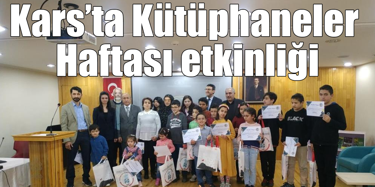 Kars’ta Kütüphaneler Haftası etkinliği