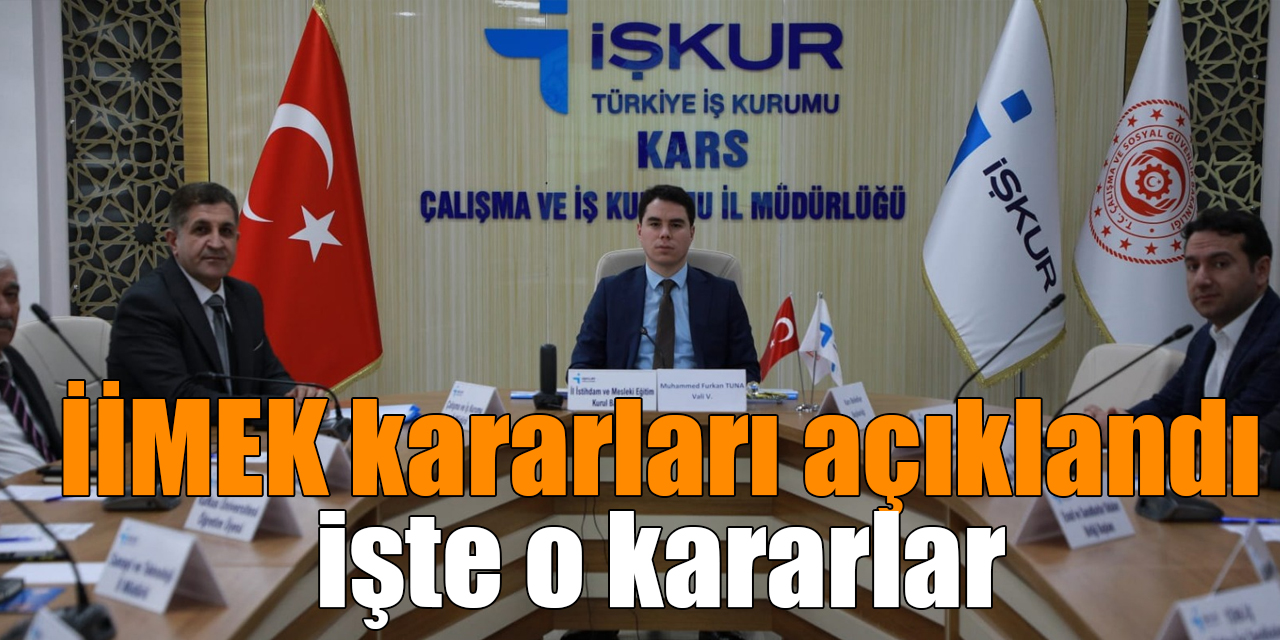 İİMEK kararları açıklandı