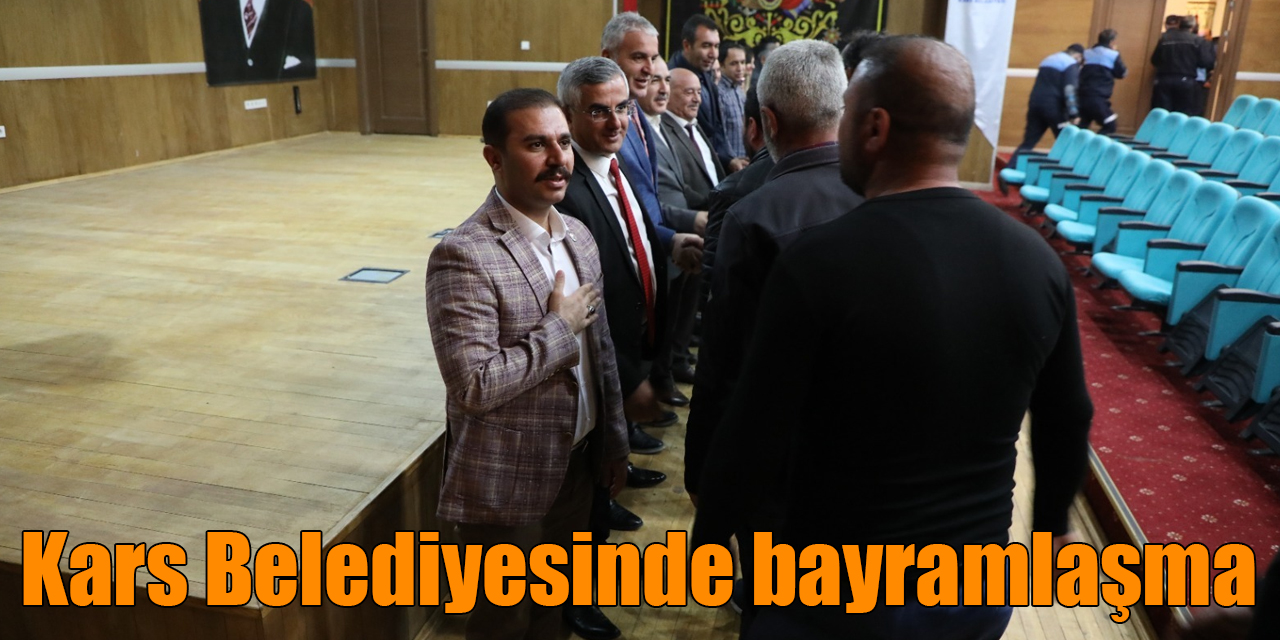 Kars Belediyesinde bayramlaşma