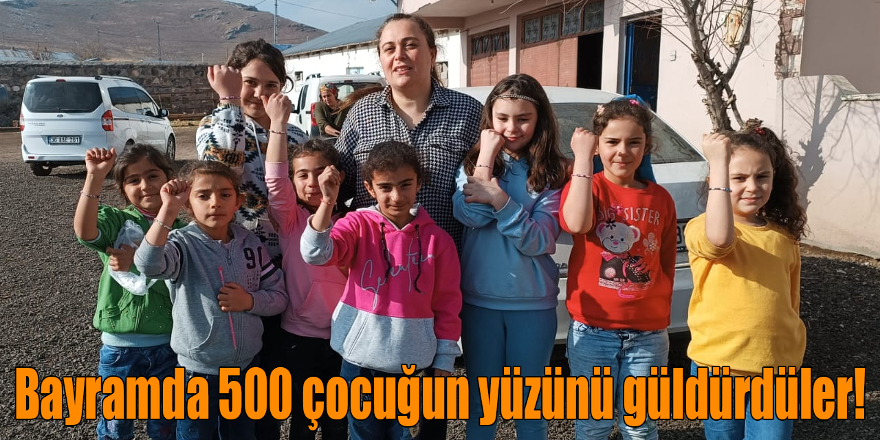 Bayramda 500 çocuğun yüzünü güldürdüler!