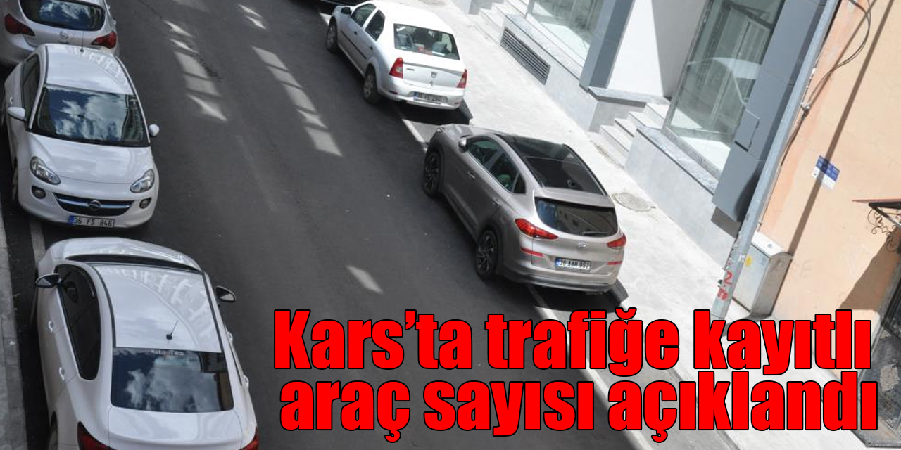 Kars’ta trafiğe kayıtlı araç sayısı 46 bin 511 oldu