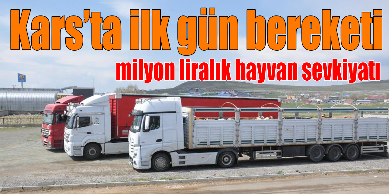 Kars’ta Hayvan Pazarı’nda ilk gün bereketi