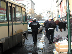 Kars'ta Dolmuşcular Eylem Yaptı