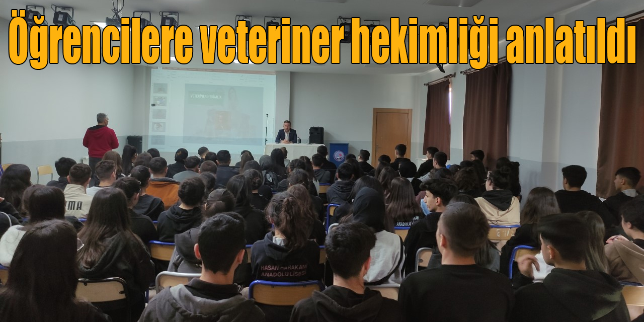 Öğrencilere veteriner hekimliği anlatıldı