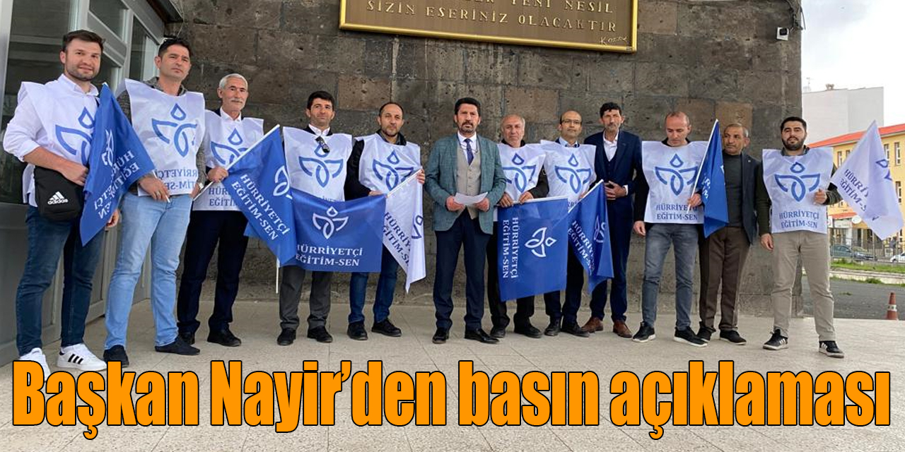 Başkan Nayir’den basın açıklaması