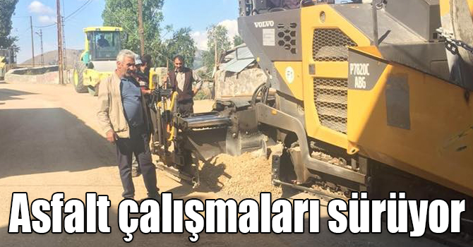 Kars'ta asfalt çalışmaları sürüyor