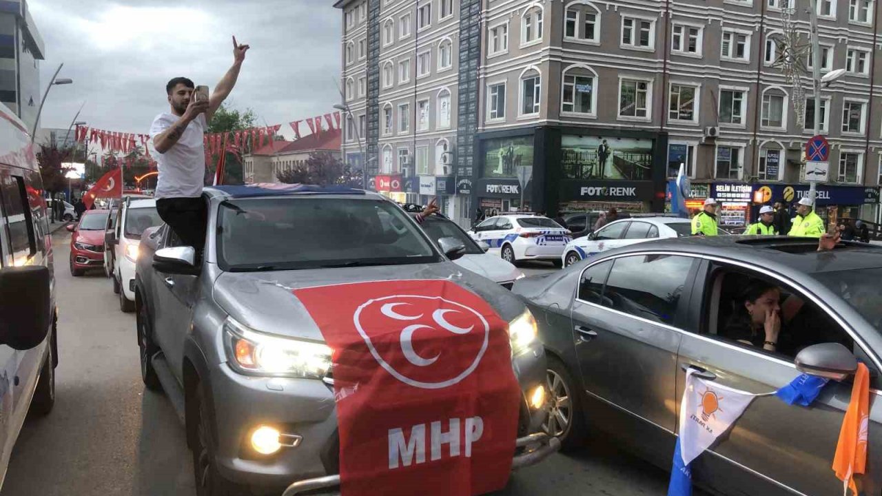 Erzurum’da Erdoğan sevinci
