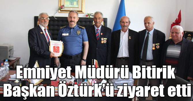 Emniyet Müdürü Bitirik Başkan Öztürk’ü ziyaret etti