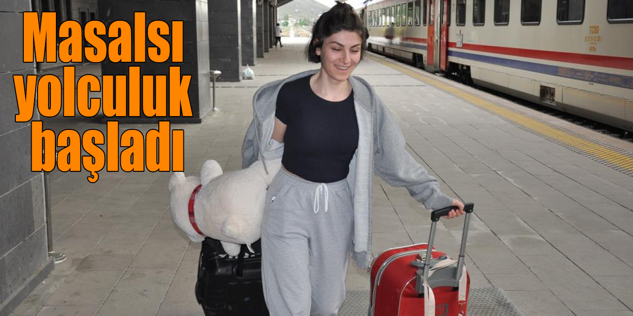 Kars’ta bavulu kapan gar binasının yolunu tuttu