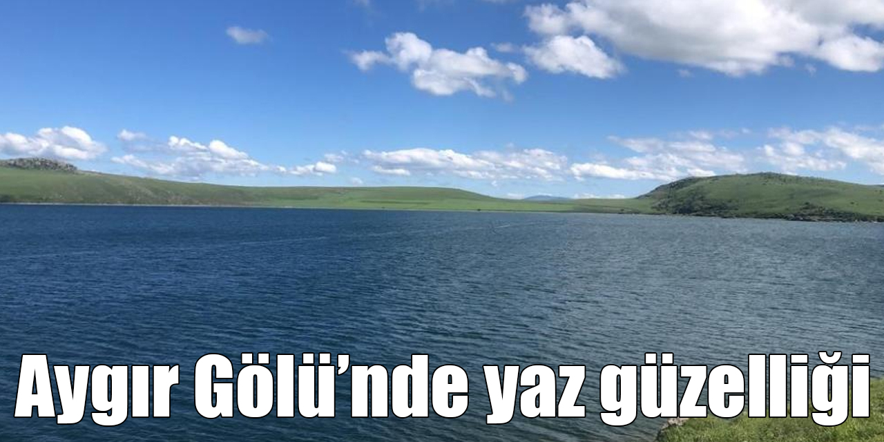 Kars Aygır Gölü’nde yaz güzelliği