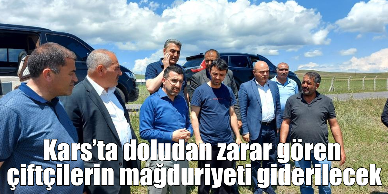 Kars’ta doludan zarar gören çiftçilerin mağduriyeti giderilecek