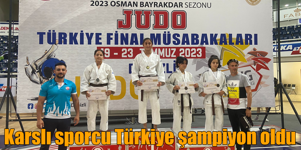 Karslı sporcu Türkiye şampiyon oldu