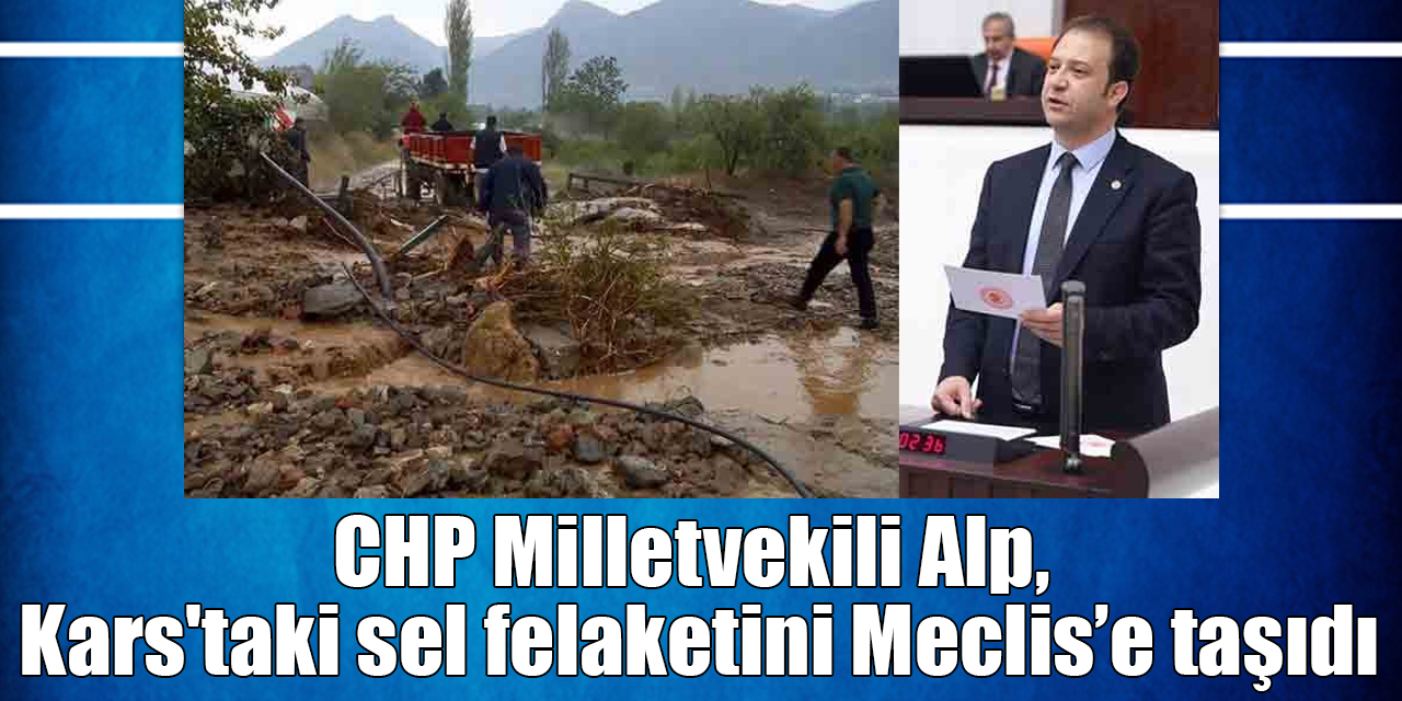 CHP Milletvekili Alp, Kars'taki sel felaketini Meclis’e taşıdı