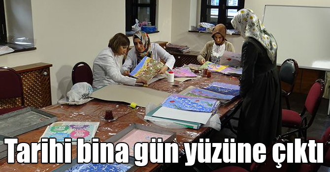 Kars'ta tarihi bina gün yüzüne çıktı