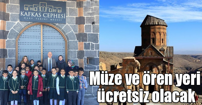 Kars’ta müze ve ören yeri öğretmenlere ücretsiz olacak