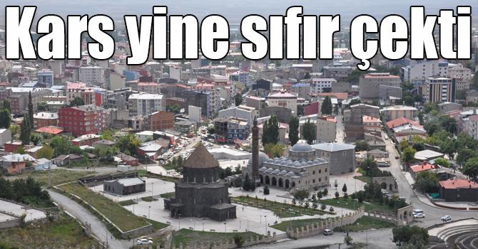 Kars yine sıfır çekti