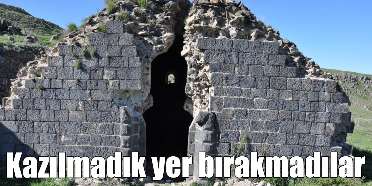 Kars’ta defineciler kilise de kazılmadık yer bırakmadı