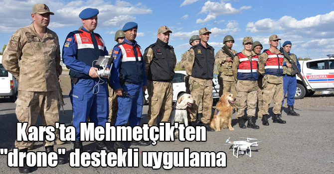 Kars'ta Mehmetçik'ten "drone" destekli uygulama