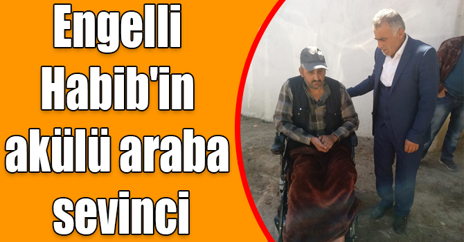 Engelli Habib'in akülü araba sevinci