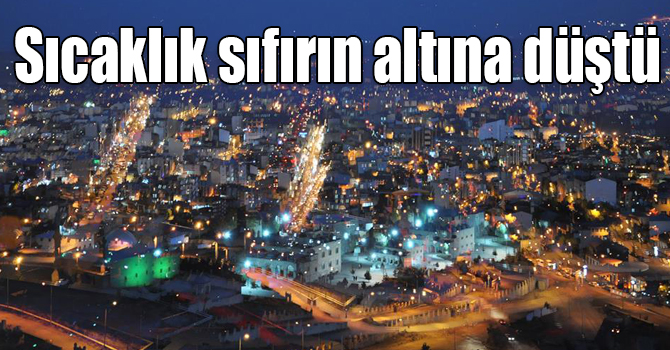 Kars'ta sıcaklık sıfırın altına düştü
