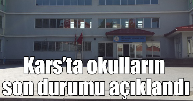 Kars’ta okulların son durumu açıklandı