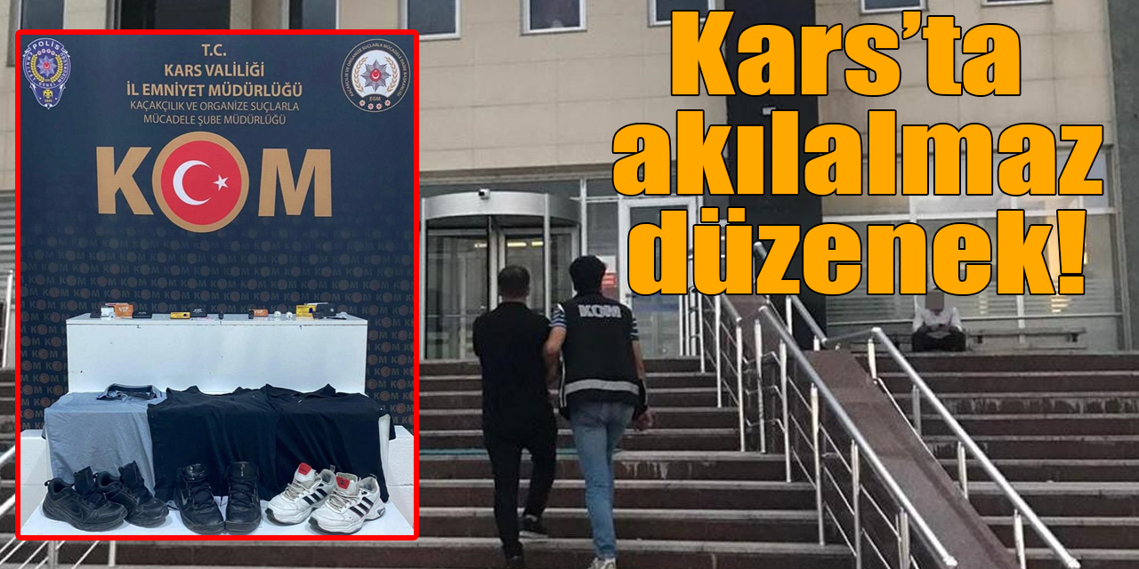 Kars’ta akılalmaz düzenek! Ehliyet sınavında kopya çekmek isteyenler yakalandı