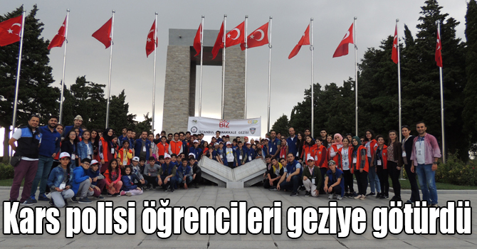 Kars polisi 150 öğrenciyi İstanbul-Çanakkale gezisine götürdü