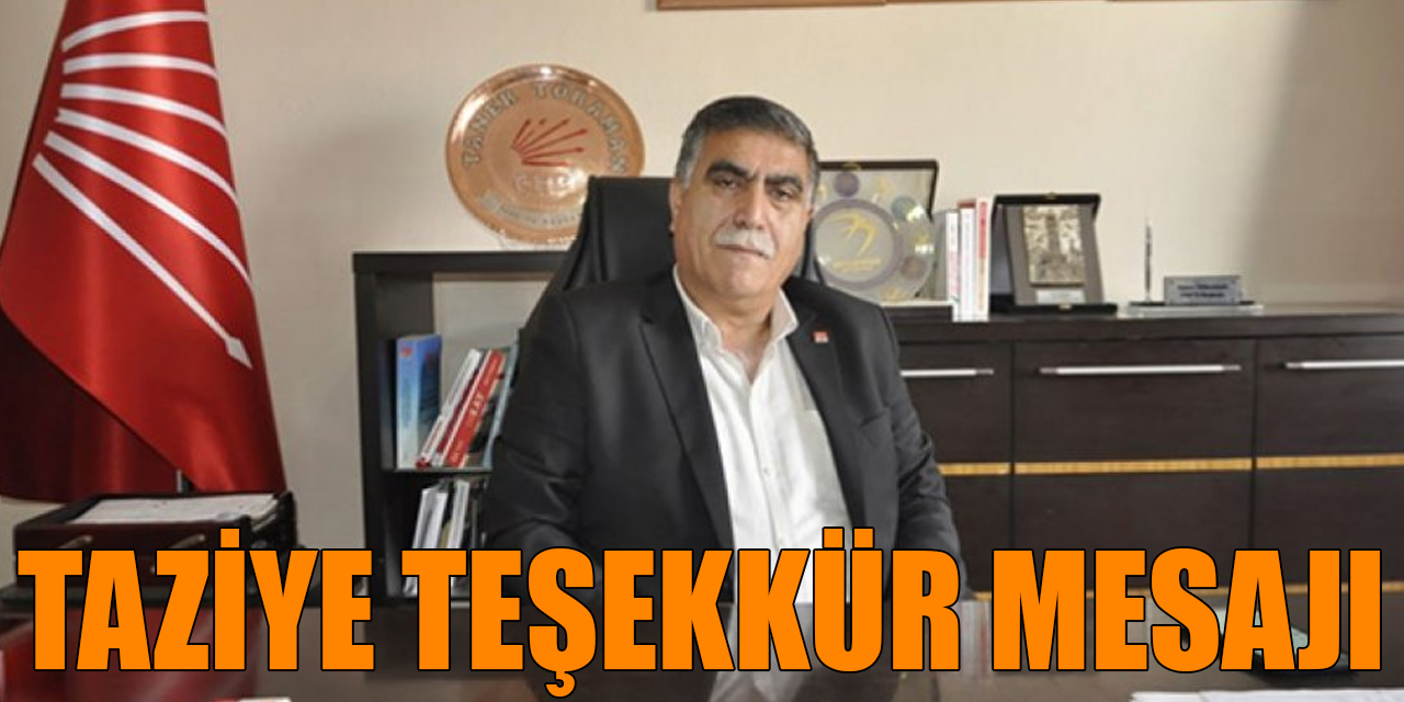 TAZİYE TEŞEKKÜR MESAJI