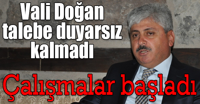 Kars Valisi Rahmi Doğan talebe duyarsız kalmadı