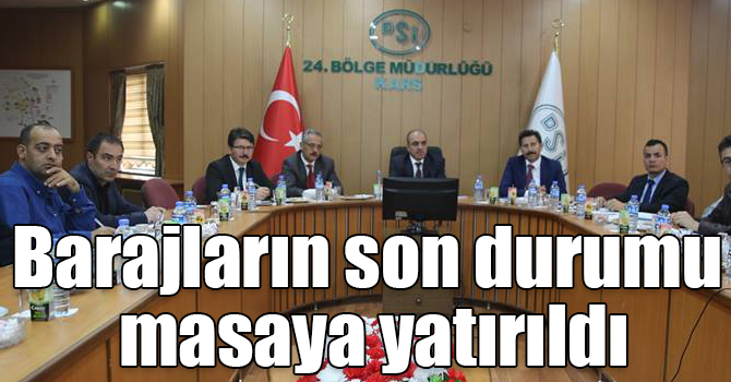 Kars Katranlı ve Susuz Barajının son durumu masaya yatırıldı