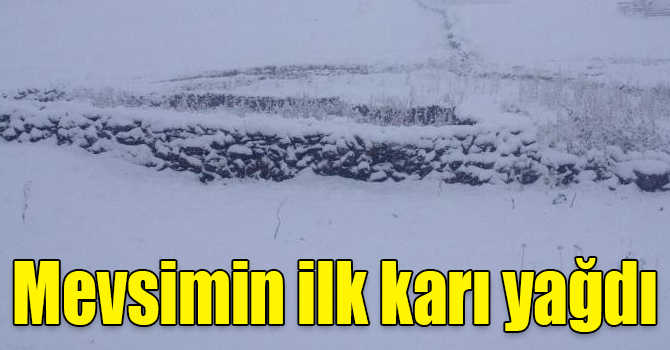 Kars’a mevsimin ilk karı yağdı