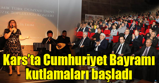 Kars’ta Cumhuriyet Bayramı kutlamaları başladı