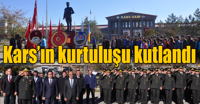 Kars’ın kurtuluşu Kazım Karabekir Paşa anıtında kutlandı