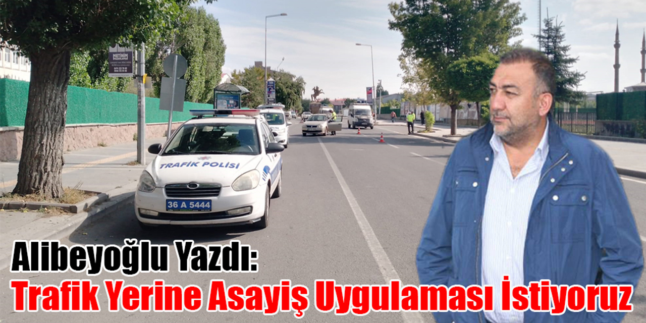 Alibeyoğlu Yazdı: "Trafik Yerine Asayiş Uygulaması İstiyoruz"