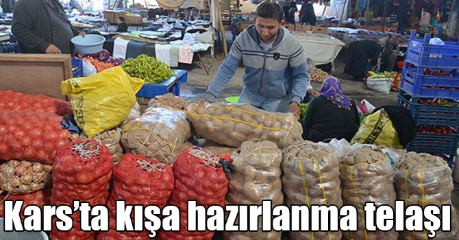 Kars’ta kışa hazırlanma telaşı